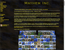 Tablet Screenshot of mayhem.tauniverse.com